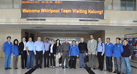 2012年惠而浦全球采購(gòu)團(tuán)隊(duì)來(lái)訪(fǎng)